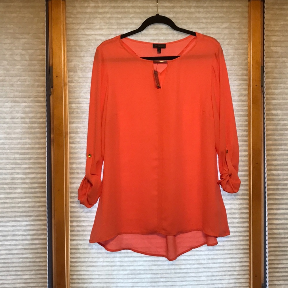 Coral blouse size L